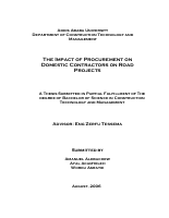The Impact of Procurement on Domestic Contractors on Road Pr.pdf